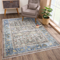 Caria CR-08 Traditional Washable Rug | Non-Slip