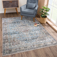 Caria CR-05 Traditional Washable Rug | Non-Slip