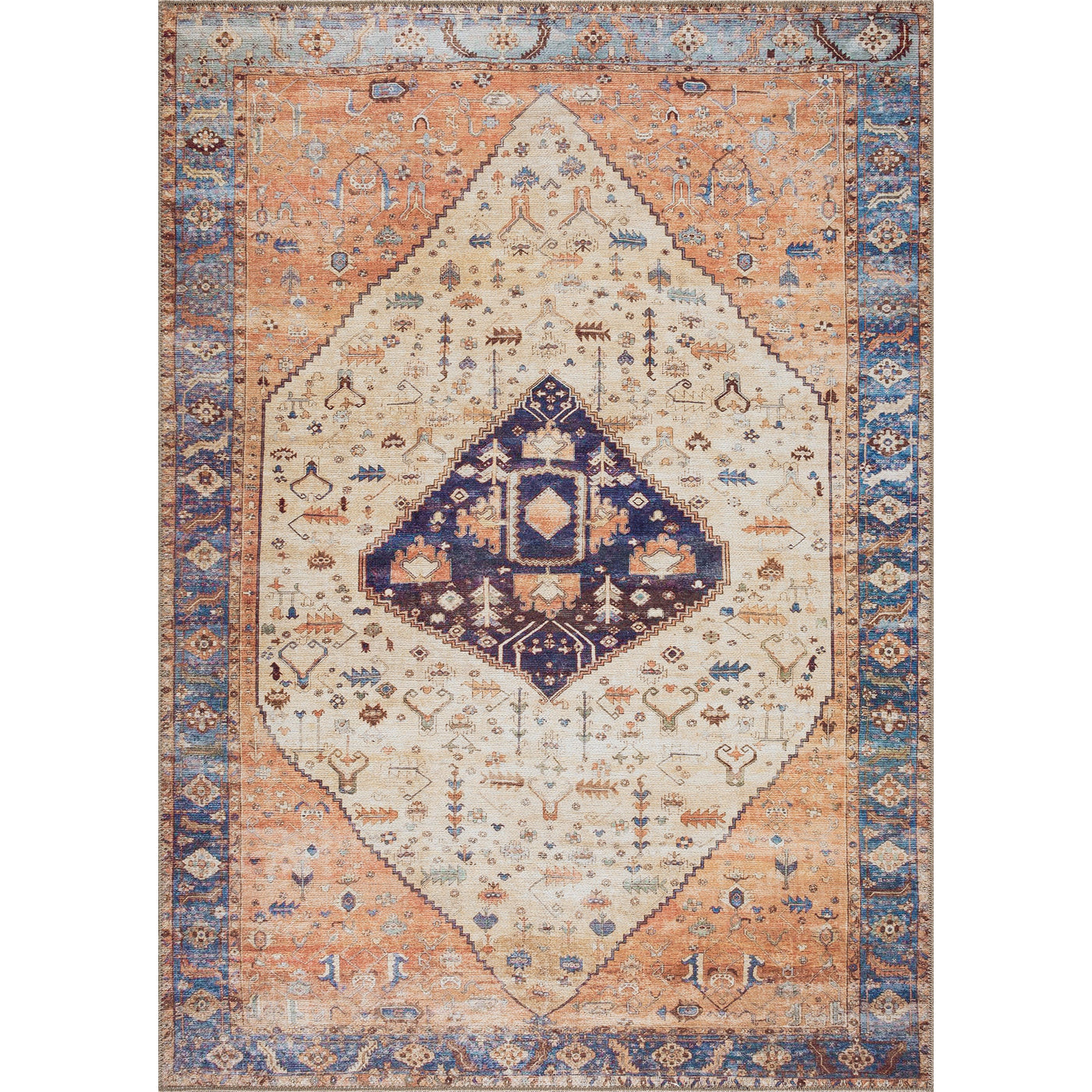 Ionia IO-01 Traditional Washable Rug