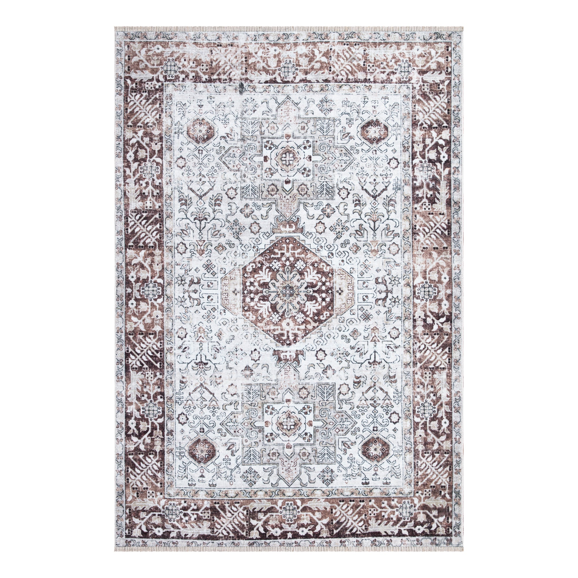 Caria CR-03 Traditional Persian Beige / Brown Rug
