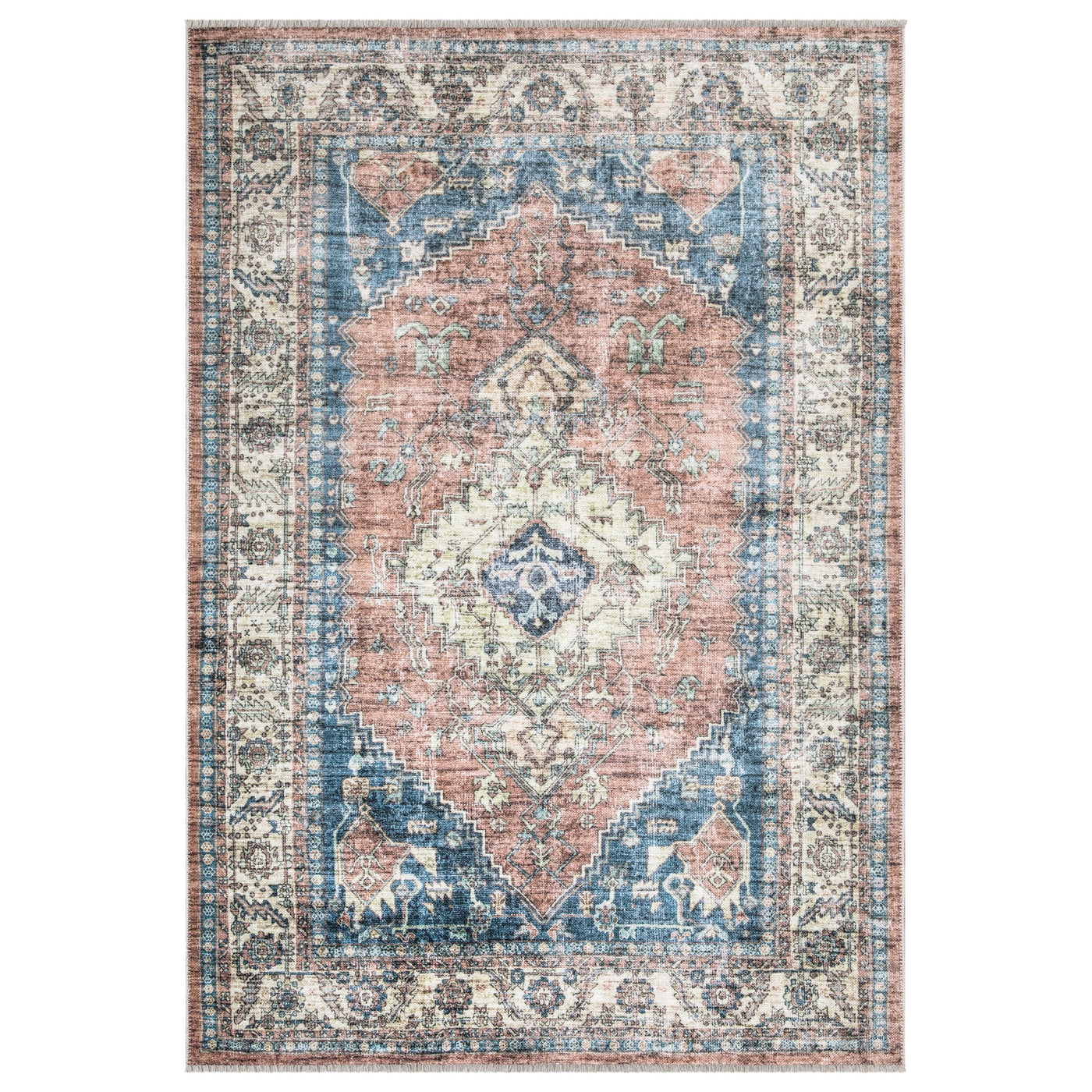 Caria CR-11 Traditional Washable Rug | Non-Slip
