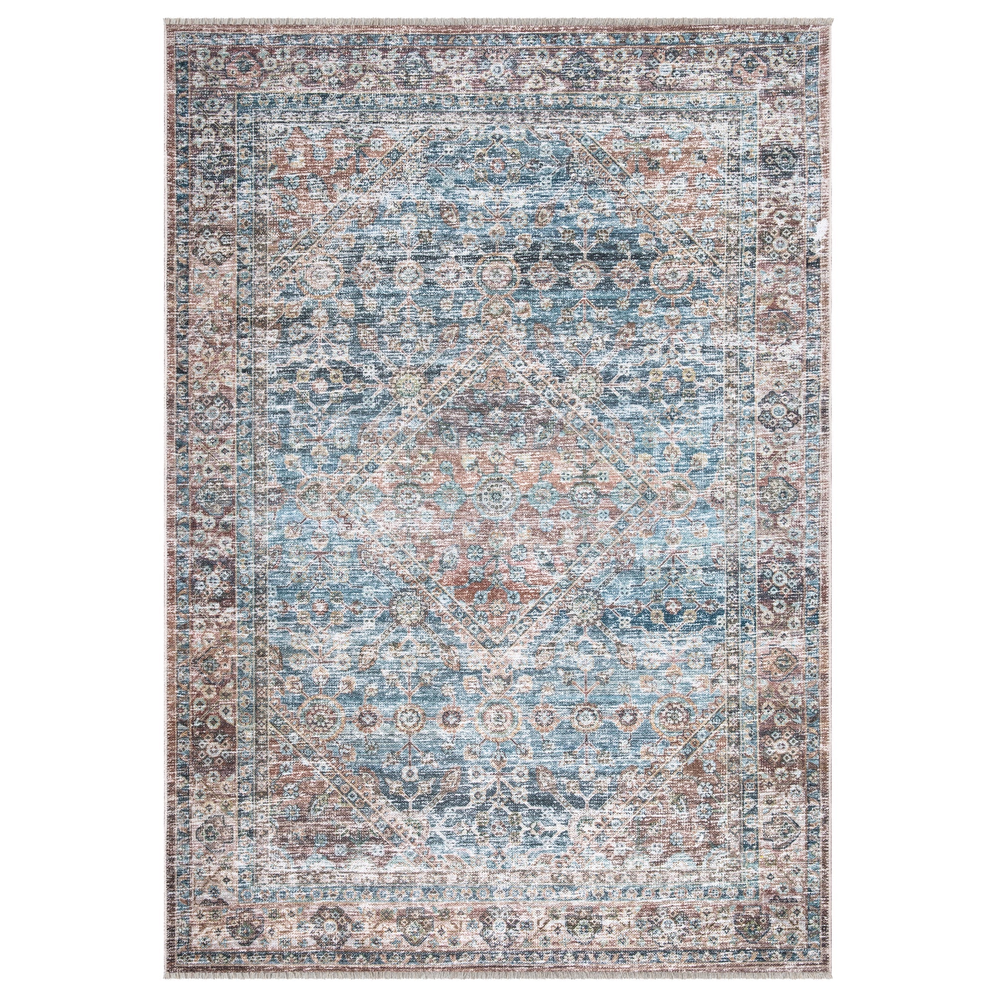Caria CR-05 Traditional Washable Rug | Non-Slip