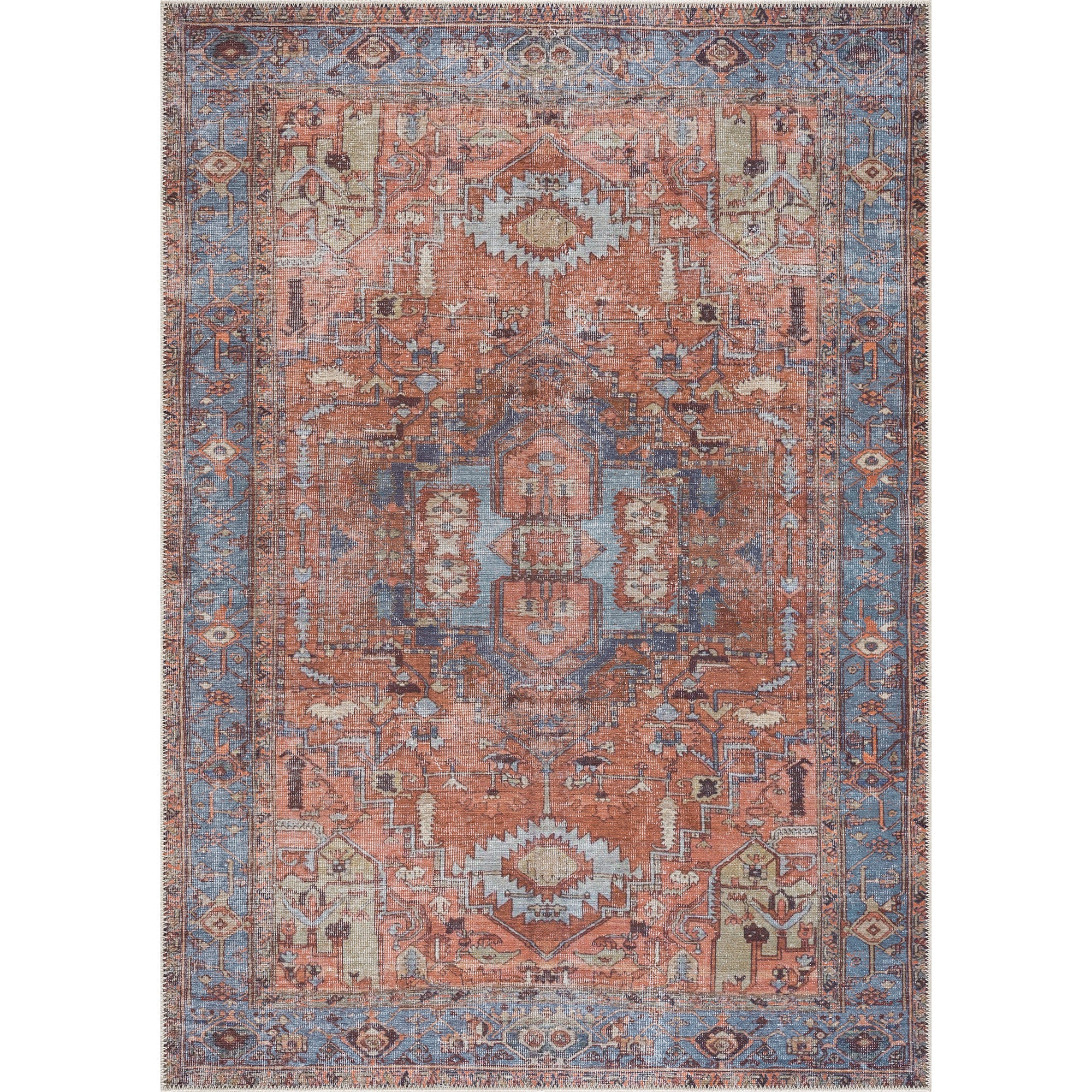Lolita Faded Machine Washable Indoor/Outdoor Area Rug Bungalow Rose Rug Size: Rectangle 7'5 x 9'6