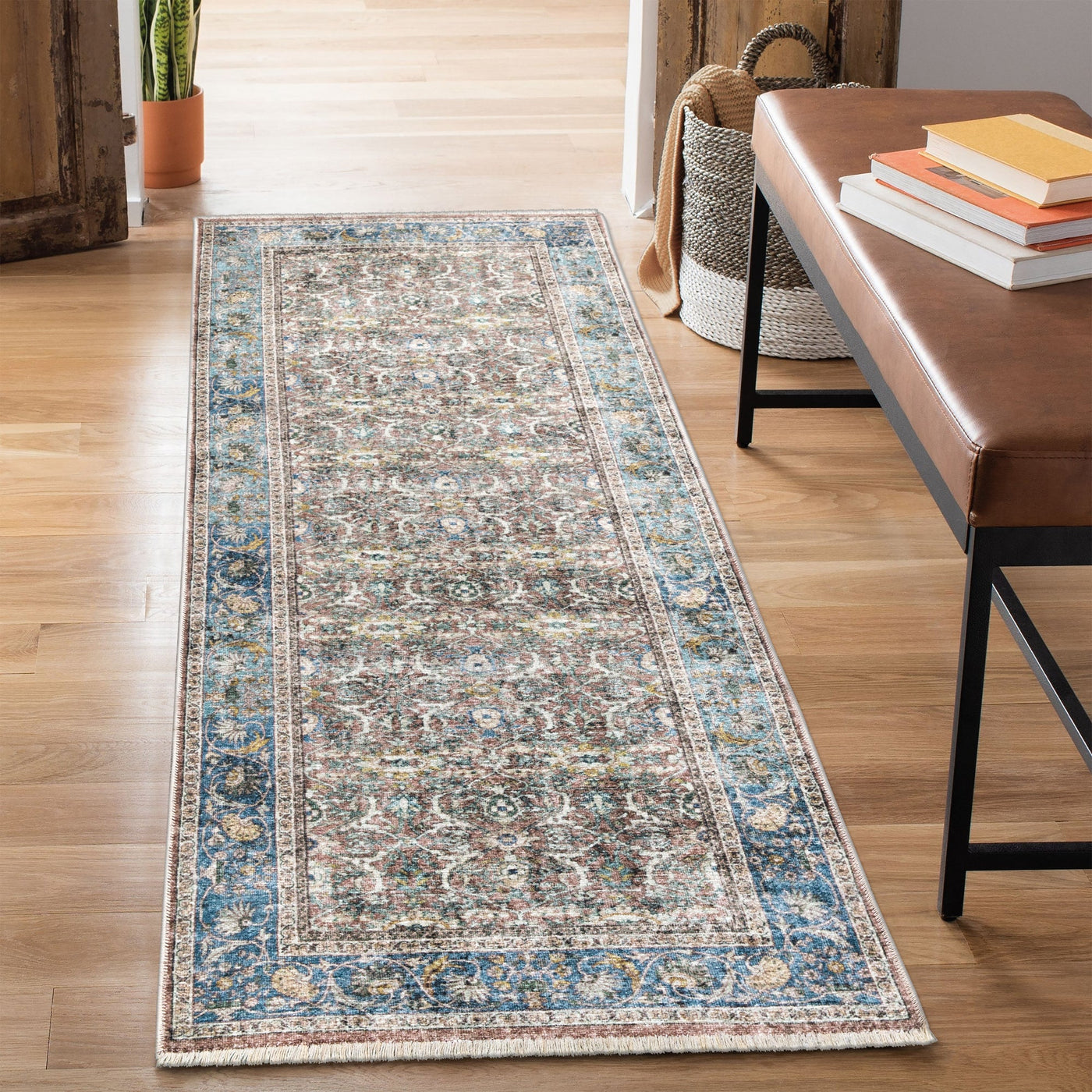 Caria CR-08 Traditional Washable Rug | Non-Slip