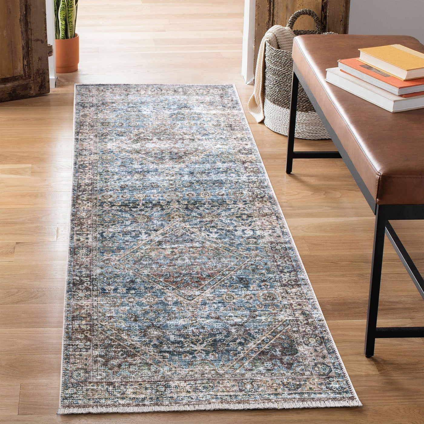 Caria CR-05 Traditional Washable Rug | Non-Slip