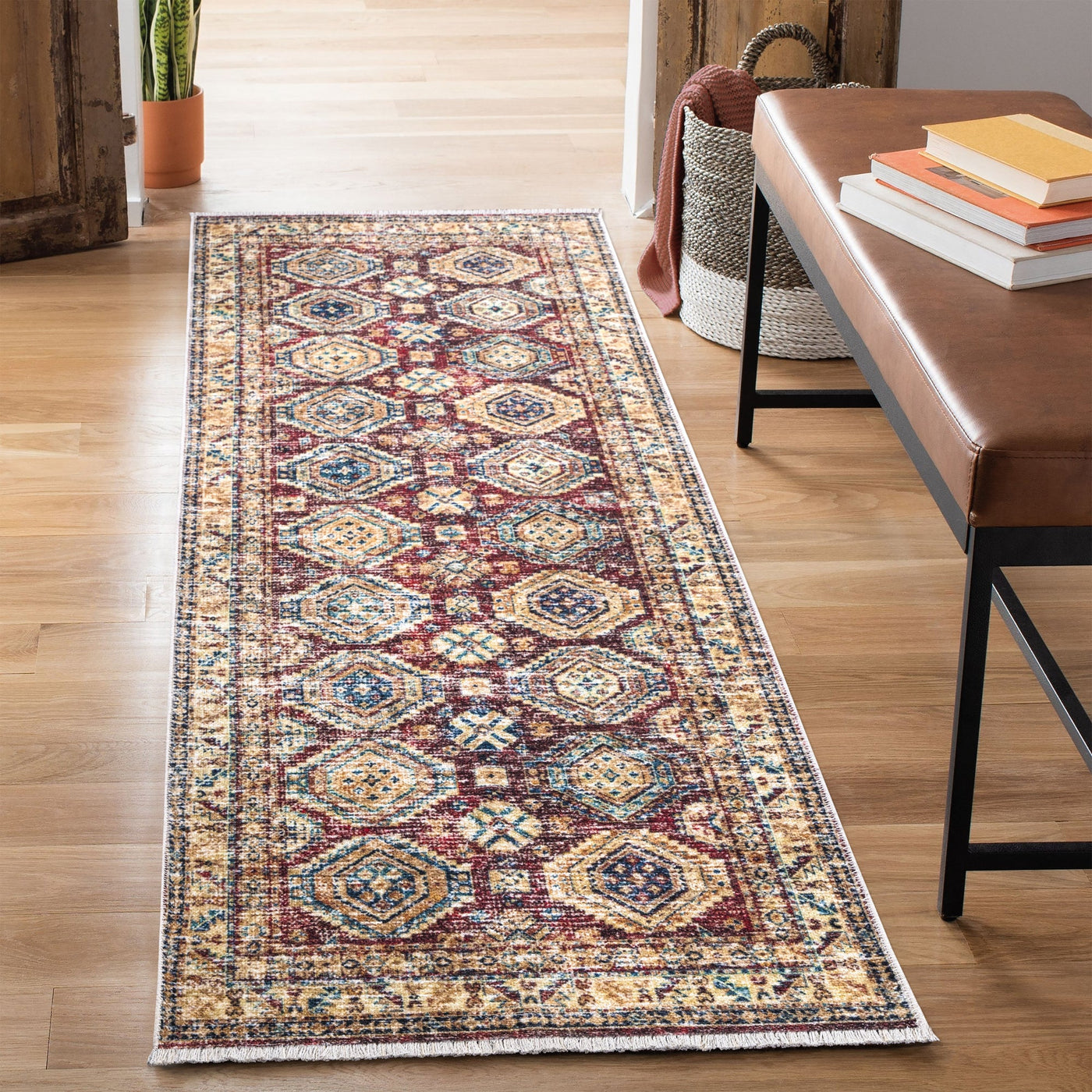 Caria CR-13 Traditional Washable Rug | Non-Slip