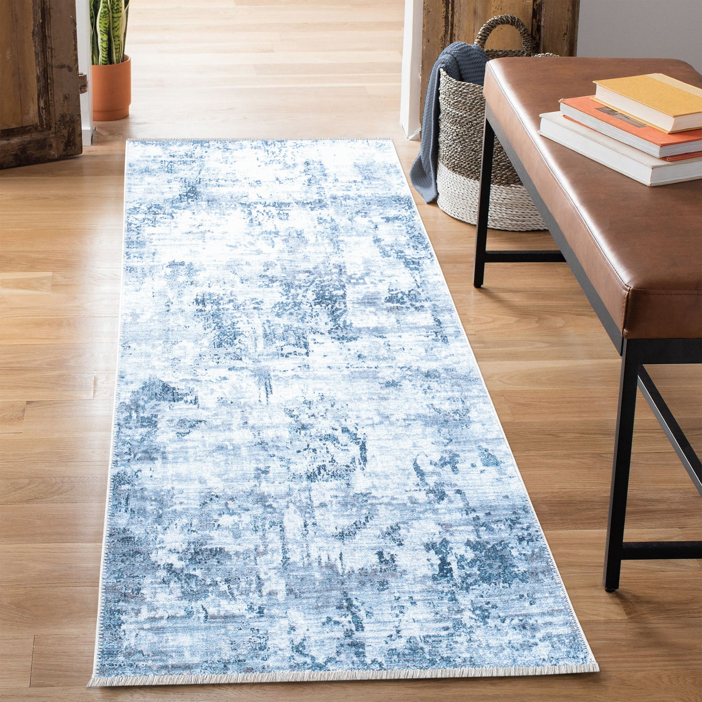 Caria CR-25 Modern Abstract Washable Rug | Non-Slip