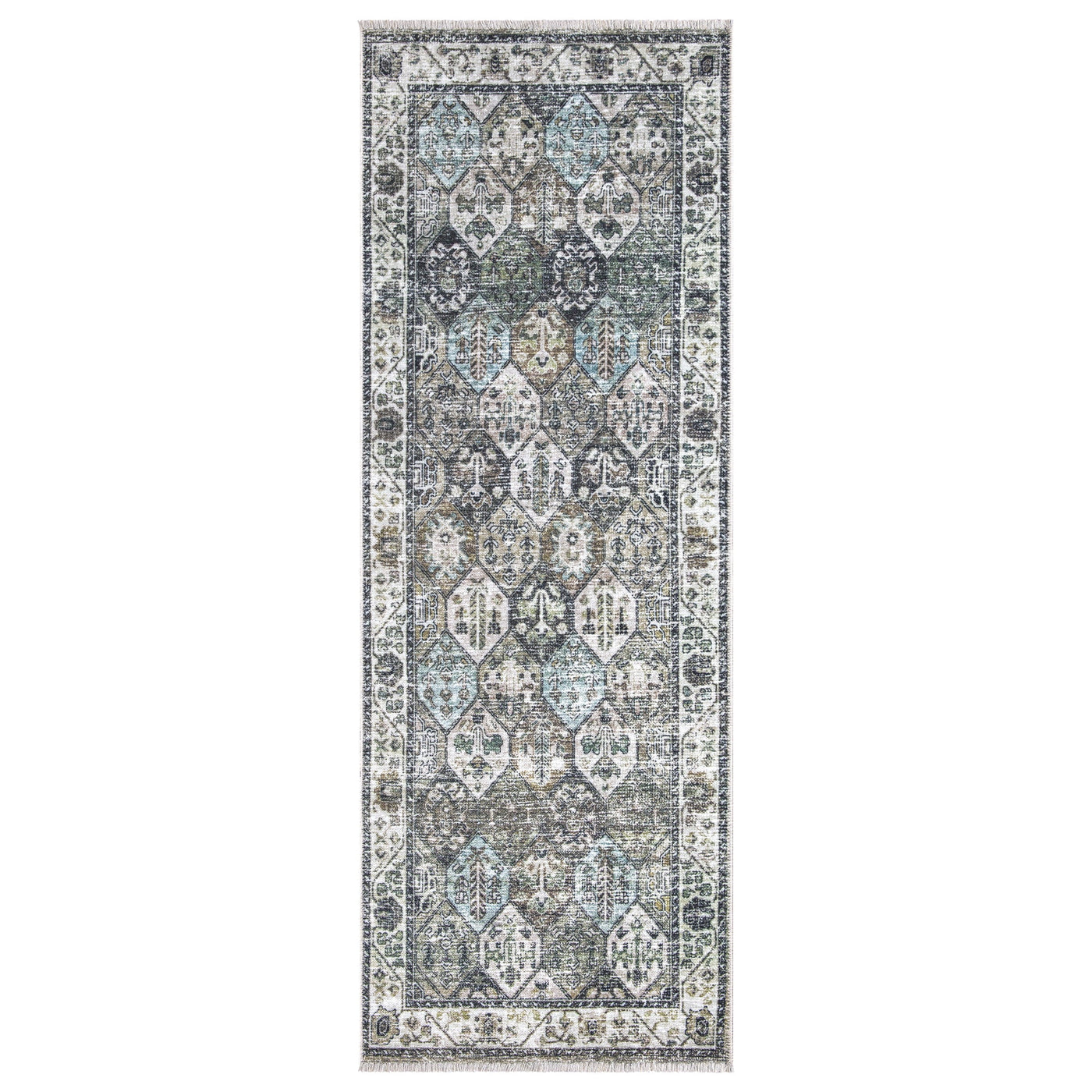 Caria CR-16 Traditional Washable Rug | Non-Slip