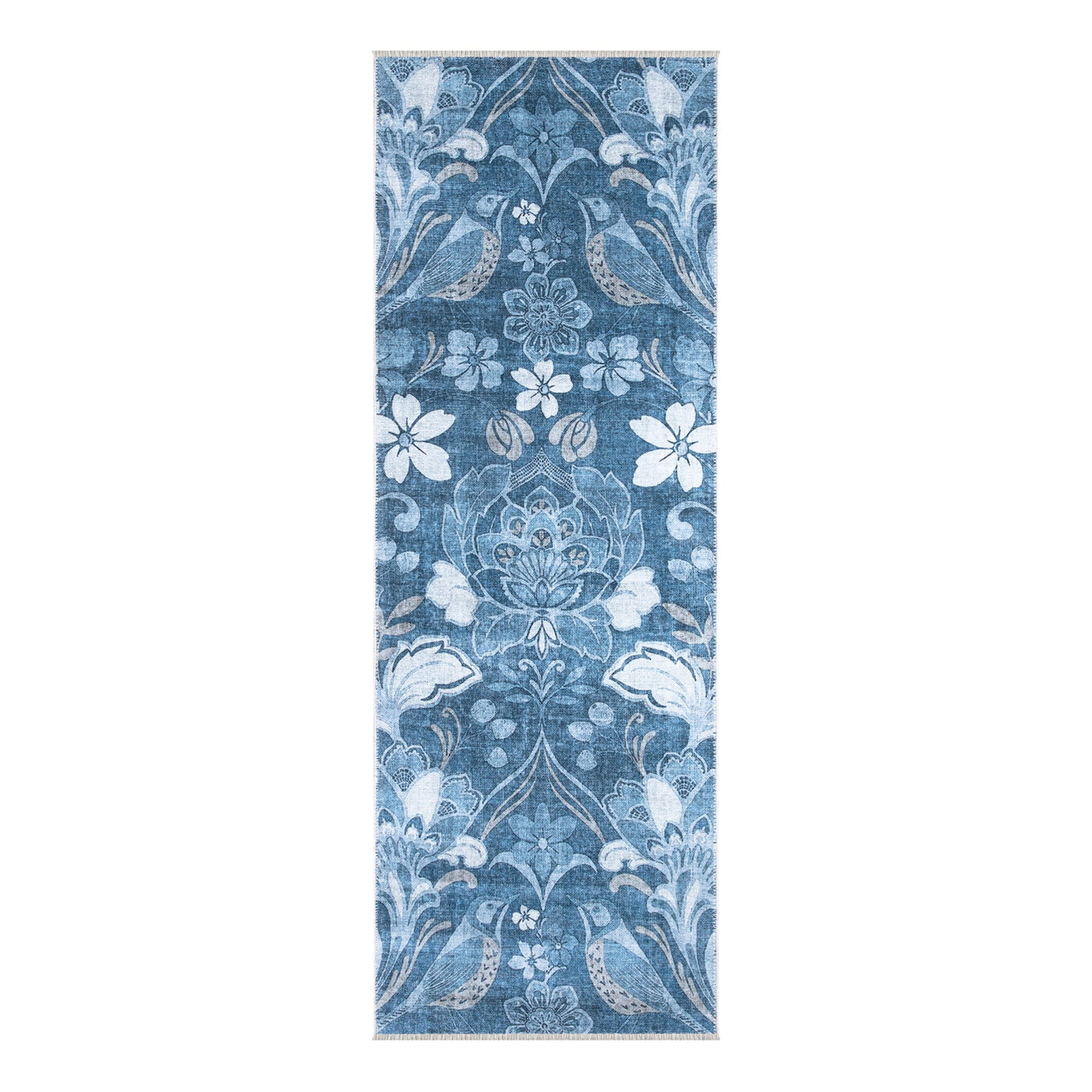 Caria CR-28 Floral Washable Rug | Non-Slip