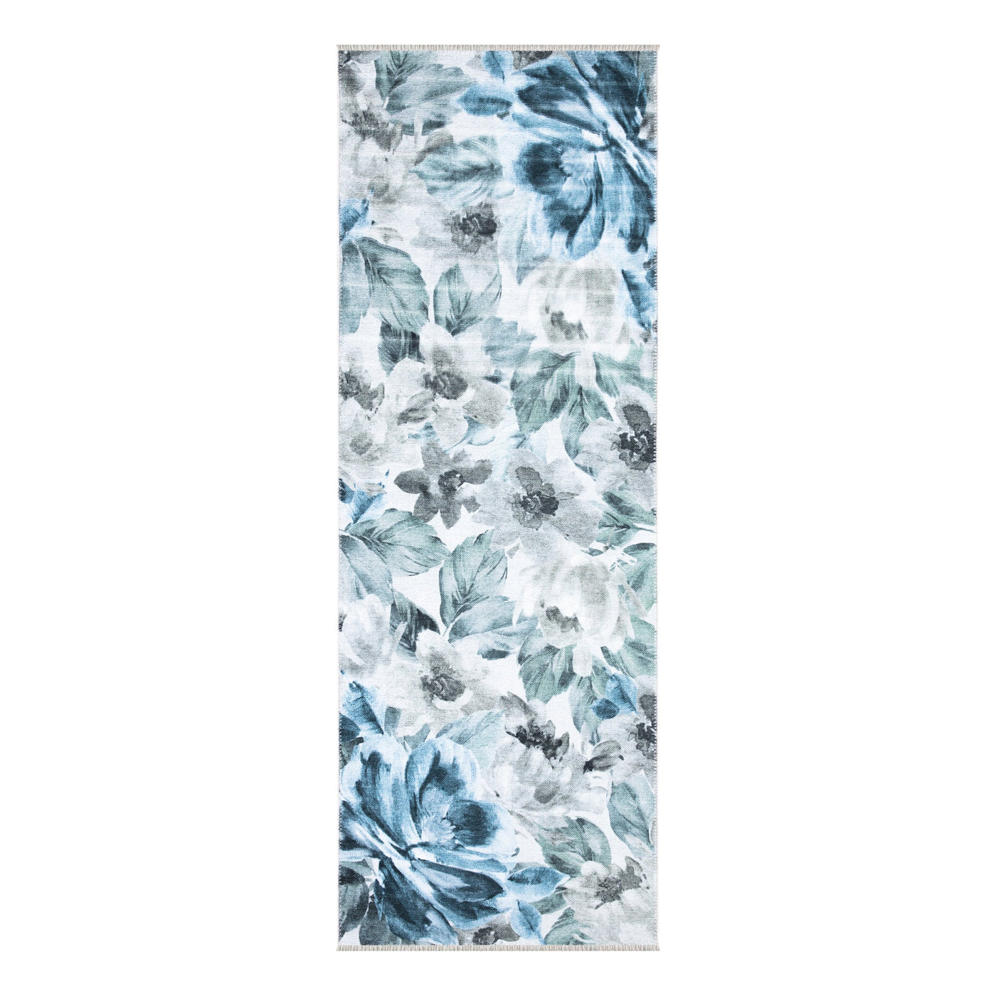 Caria CR-18 Floral Modern Washable Rug | Non-Slip