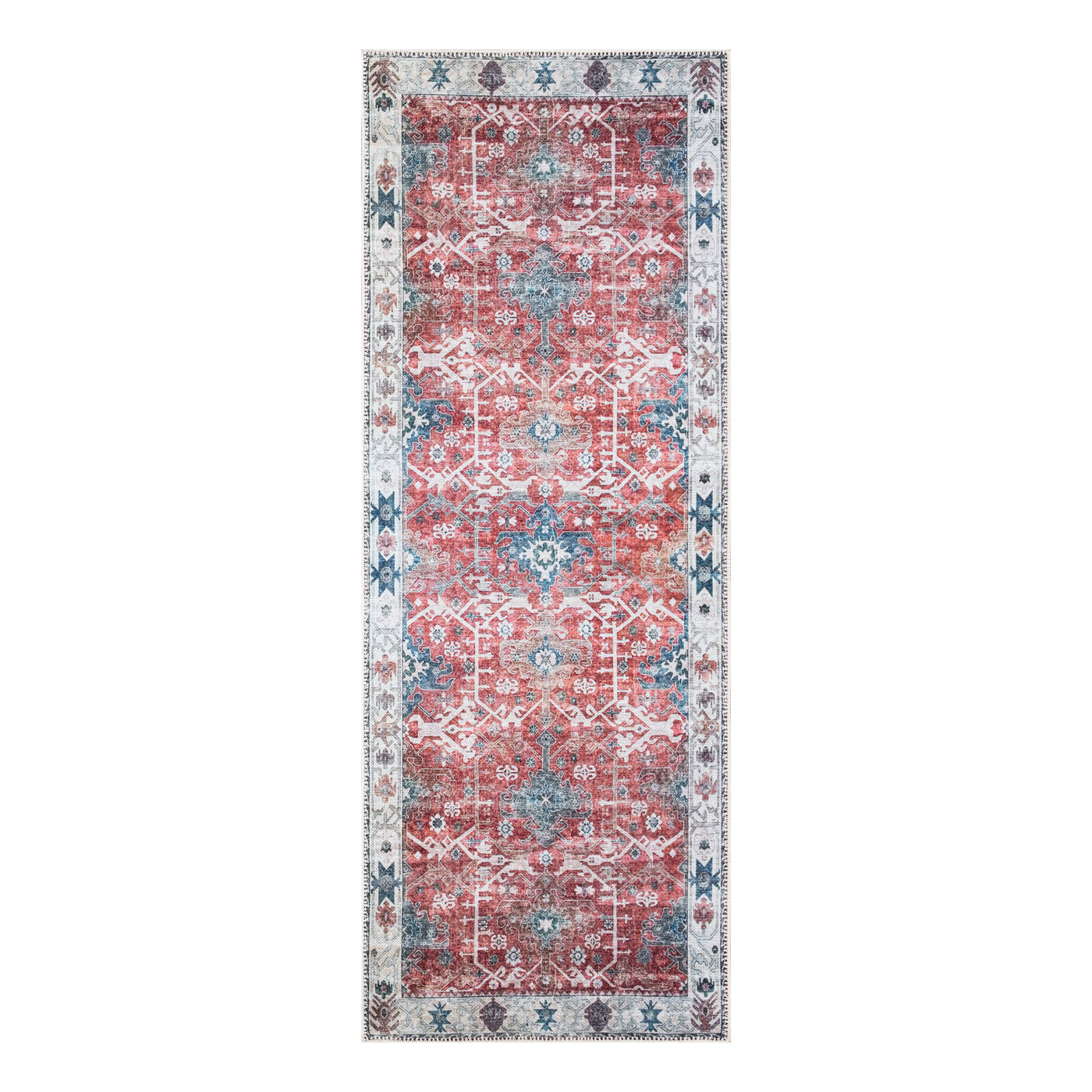 Ionia IO-30 Traditional Washable Rug | Non-Slip