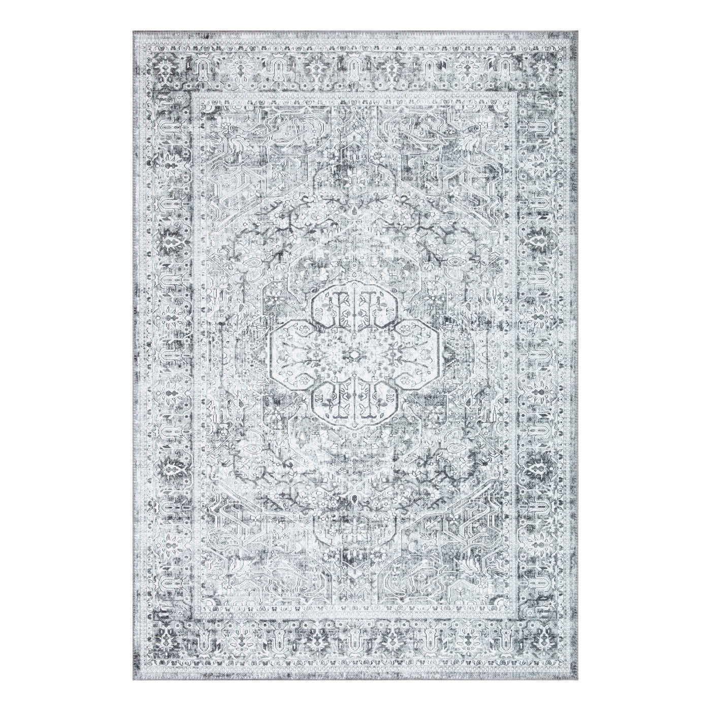 Ionia IO-43 Traditional Medallion Grey Rug