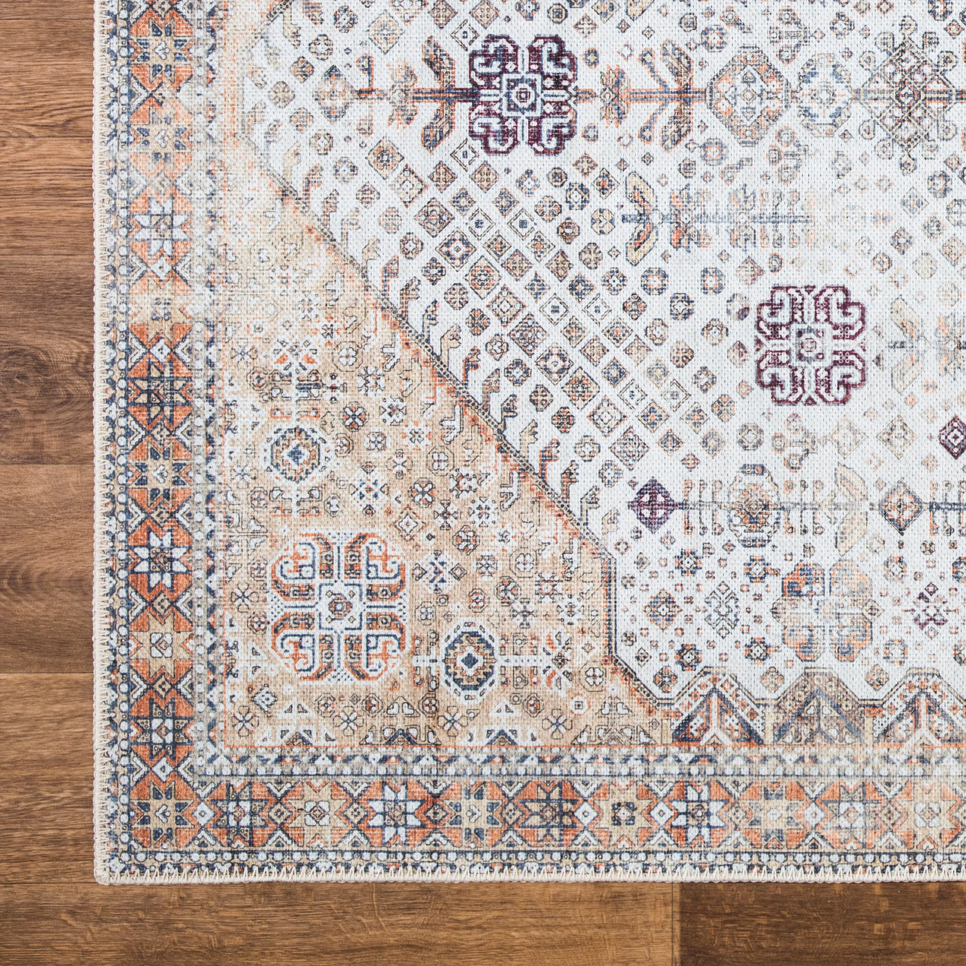 Ionia IO-40 Traditional Medallion Brown Rug