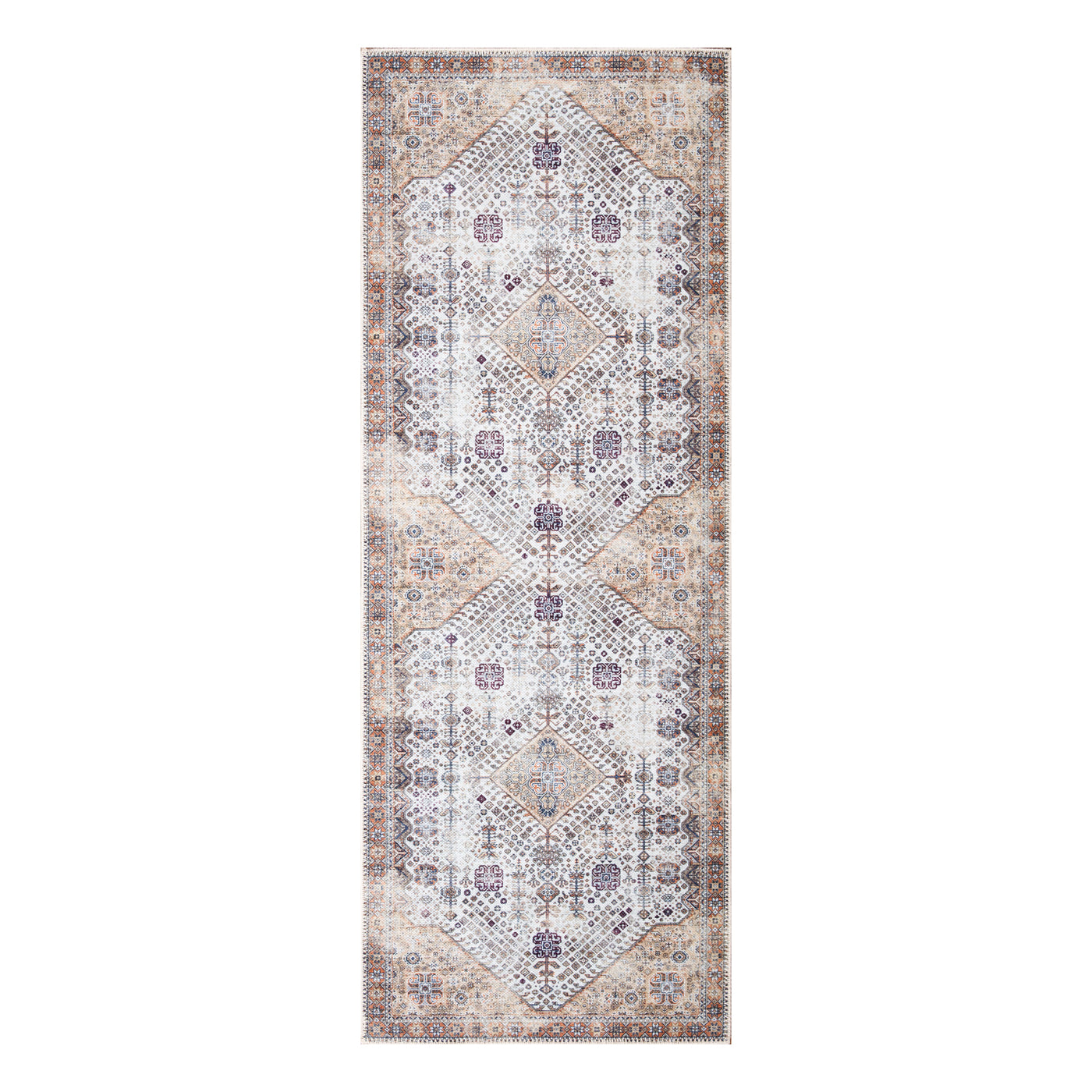 Ionia IO-40 Traditional Medallion Brown Rug