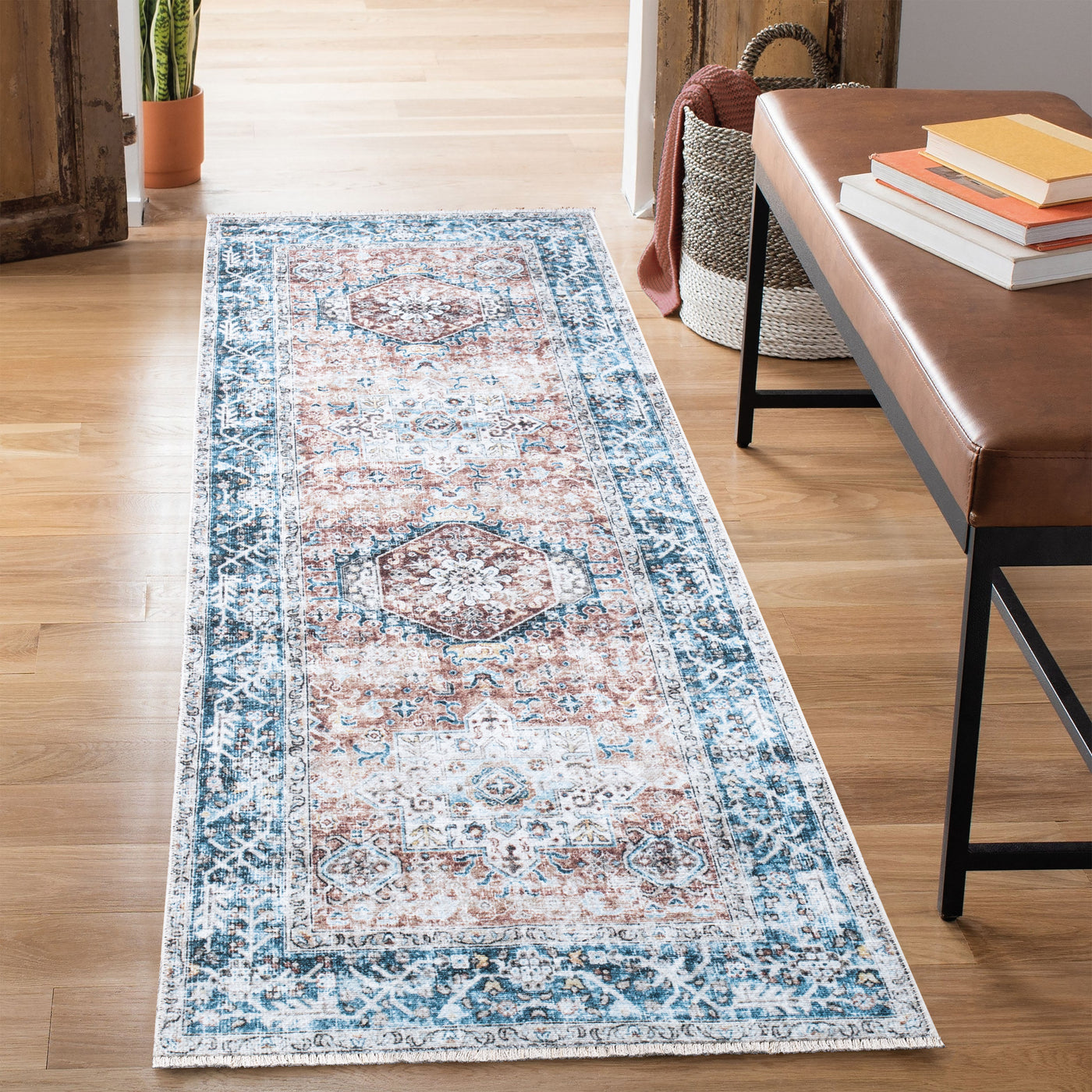 Caria CR-03 Traditional Persian Coral Rug