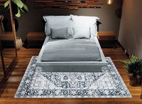 Caria CR-06 Traditional Persian Denim Blue Rug