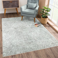 Ionia IO-15 Modern Geometric Washable Rug | Non-Slip