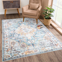 Ionia IO-37 Traditional Washable Rug | Non-Slip