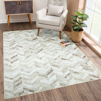 Ionia IO-25 Modern Geometric Washable Rug | Non-Slip