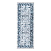 Caria CR-38 Traditional Bordered Blue Rug