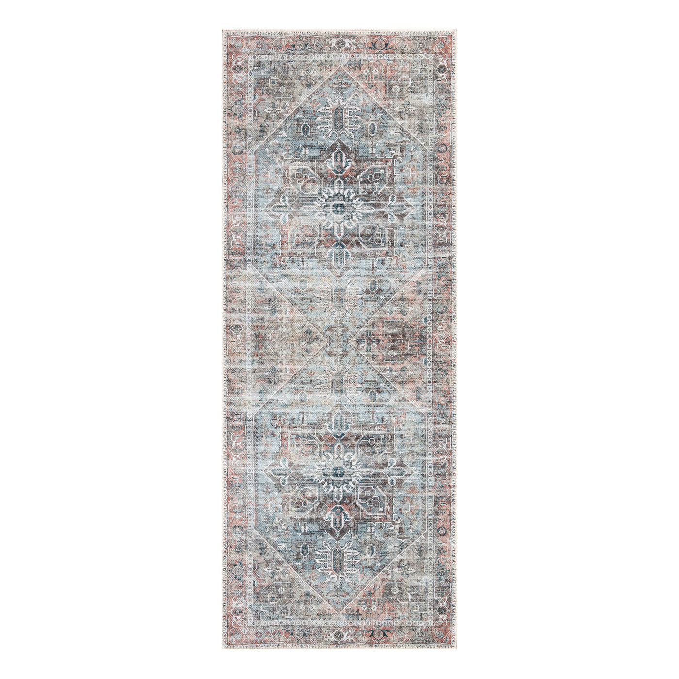 Ionia IO-41 Traditional Medallion Pink Rug