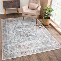 Ionia IO-41 Traditional Medallion Pink Rug