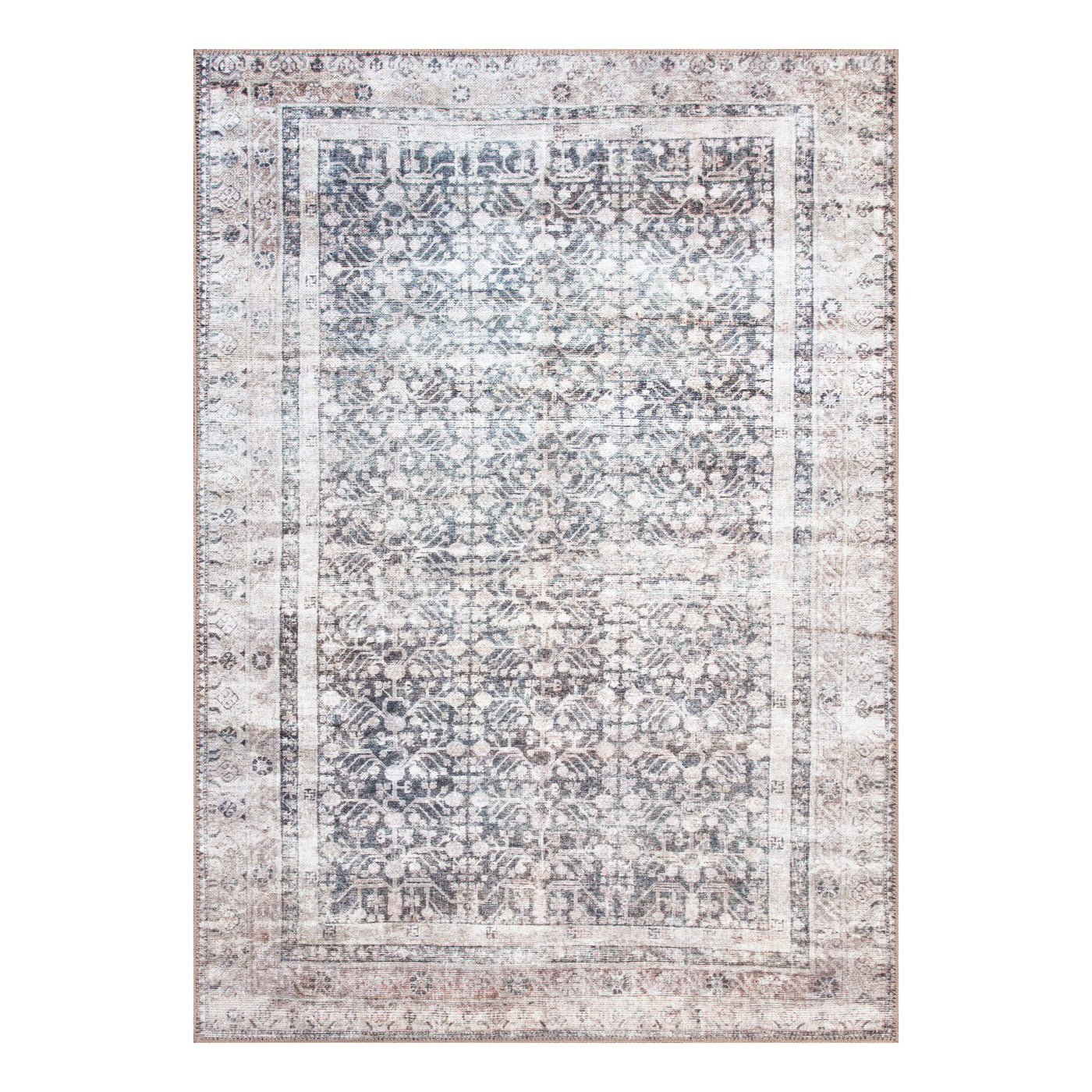 Ionia IO-36 Traditional Washable Rug | Non-Slip