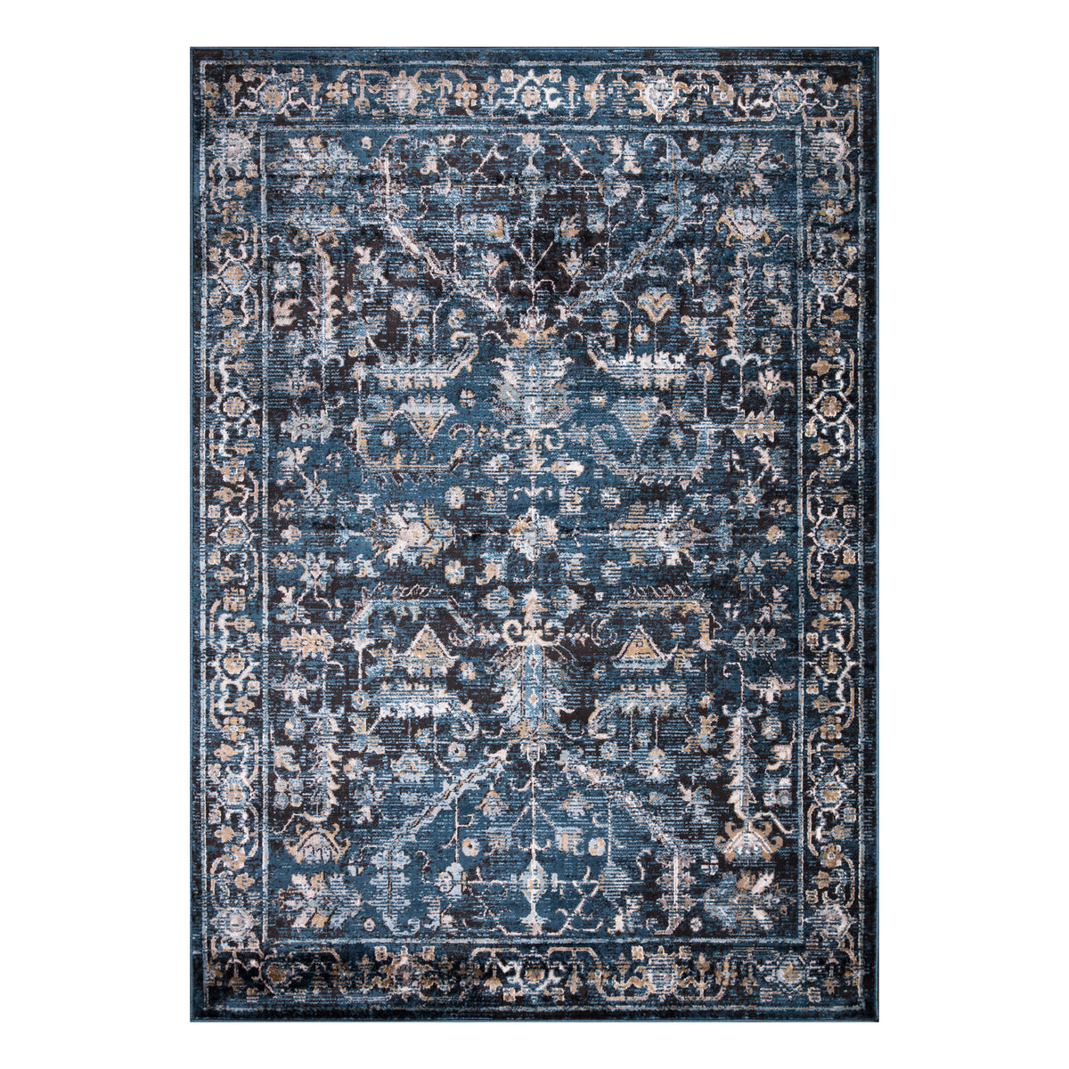 Traditional Persian Area Rugs and Runners | Teal Blue Gray Rust Red ...