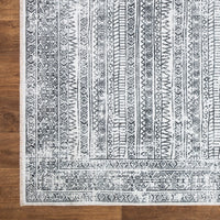 Caria CR-20 Geometric Washable Rug | Non-Slip