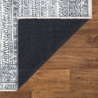 Caria CR-20 Geometric Washable Rug | Non-Slip