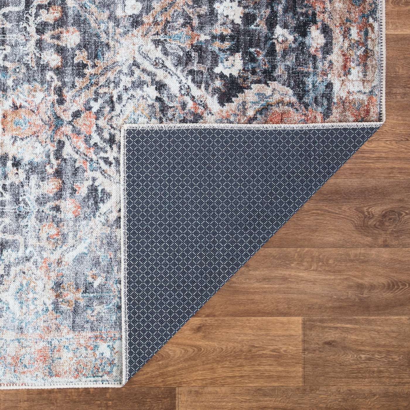 Ionia IO-34 Non-Slip Traditional Washable Rug | Non-Slip