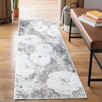 Ionia IO-33 Modern Floral Washable Rug | Non-Slip