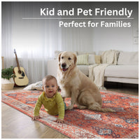 Ionia IO-64 Traditional Bordered Orange Rug