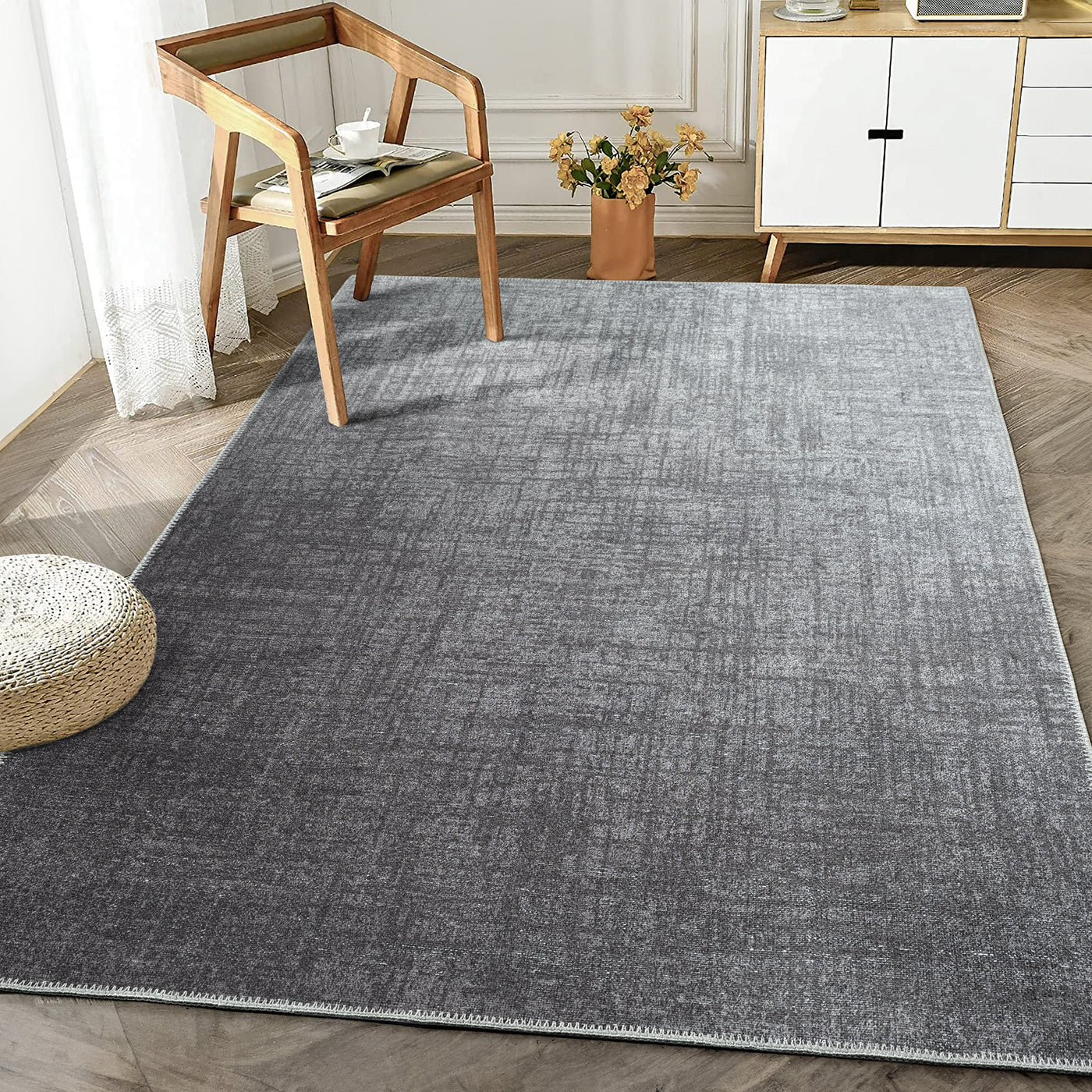 Ionia IO-62 Modern Abstract Grey Rug