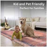 Ionia IO-56 Traditional Bordered Peach Rug