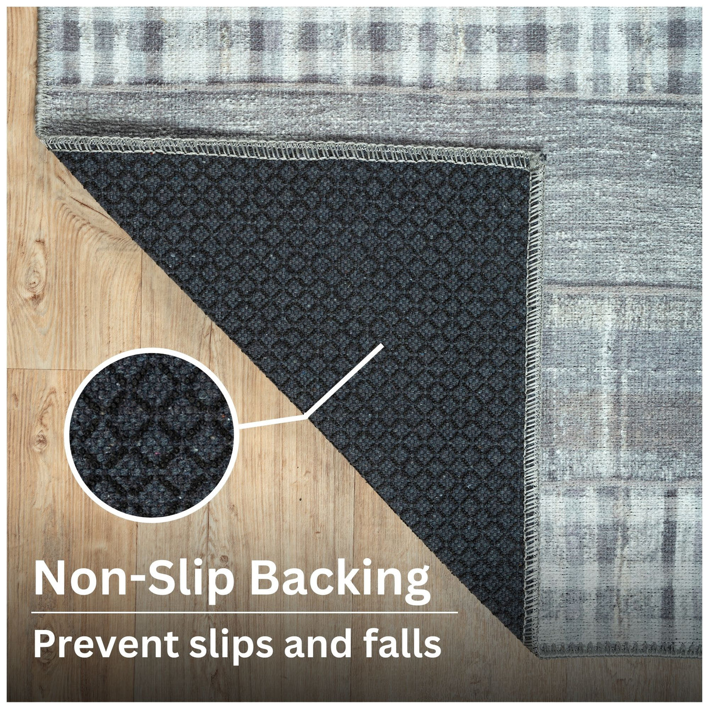 Ionia IO-54 Striped Grey Rug