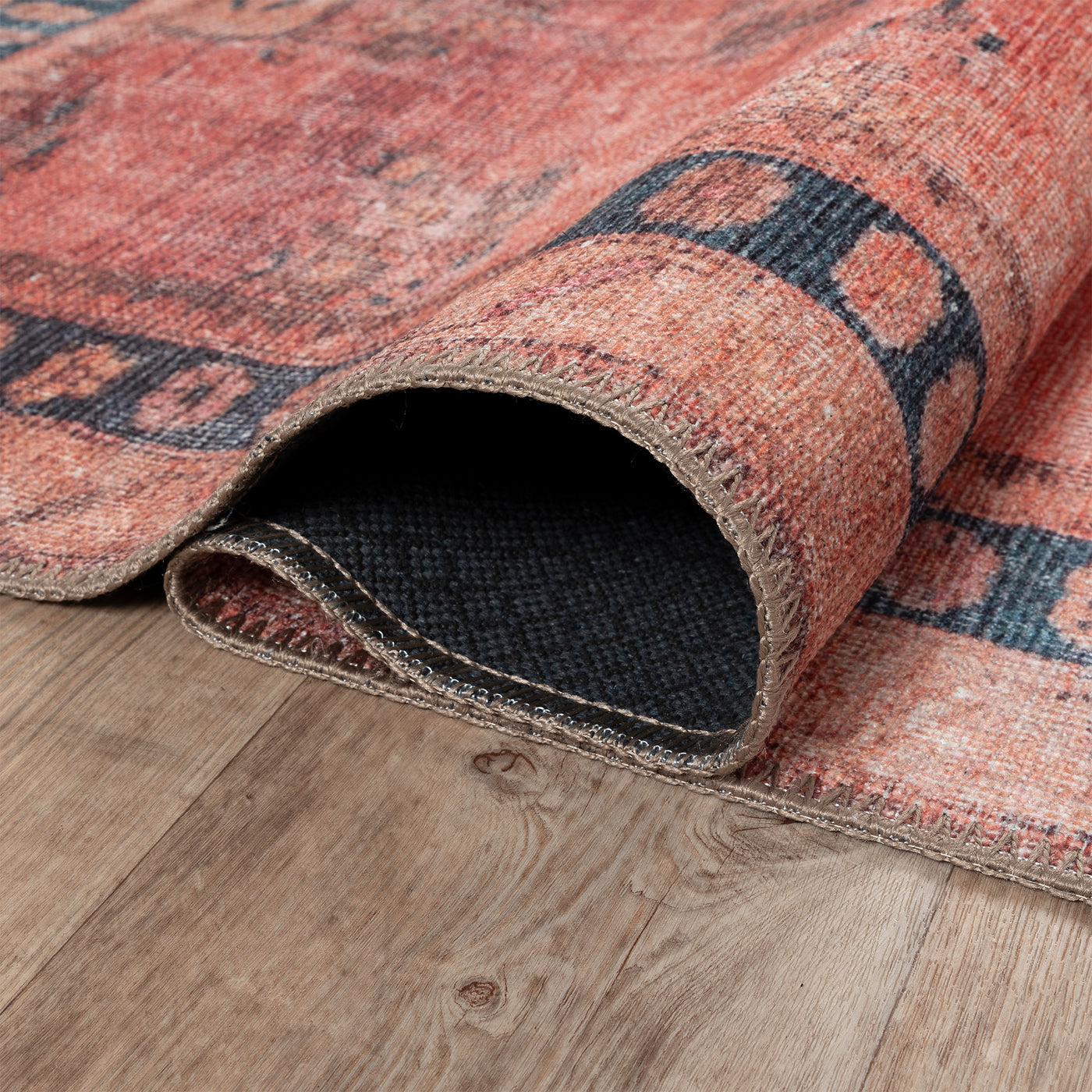 Ionia IO-56 Traditional Bordered Peach Rug