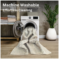 Ionia IO-39 Traditional Bordered Cream Washable Rug | Non-Slip
