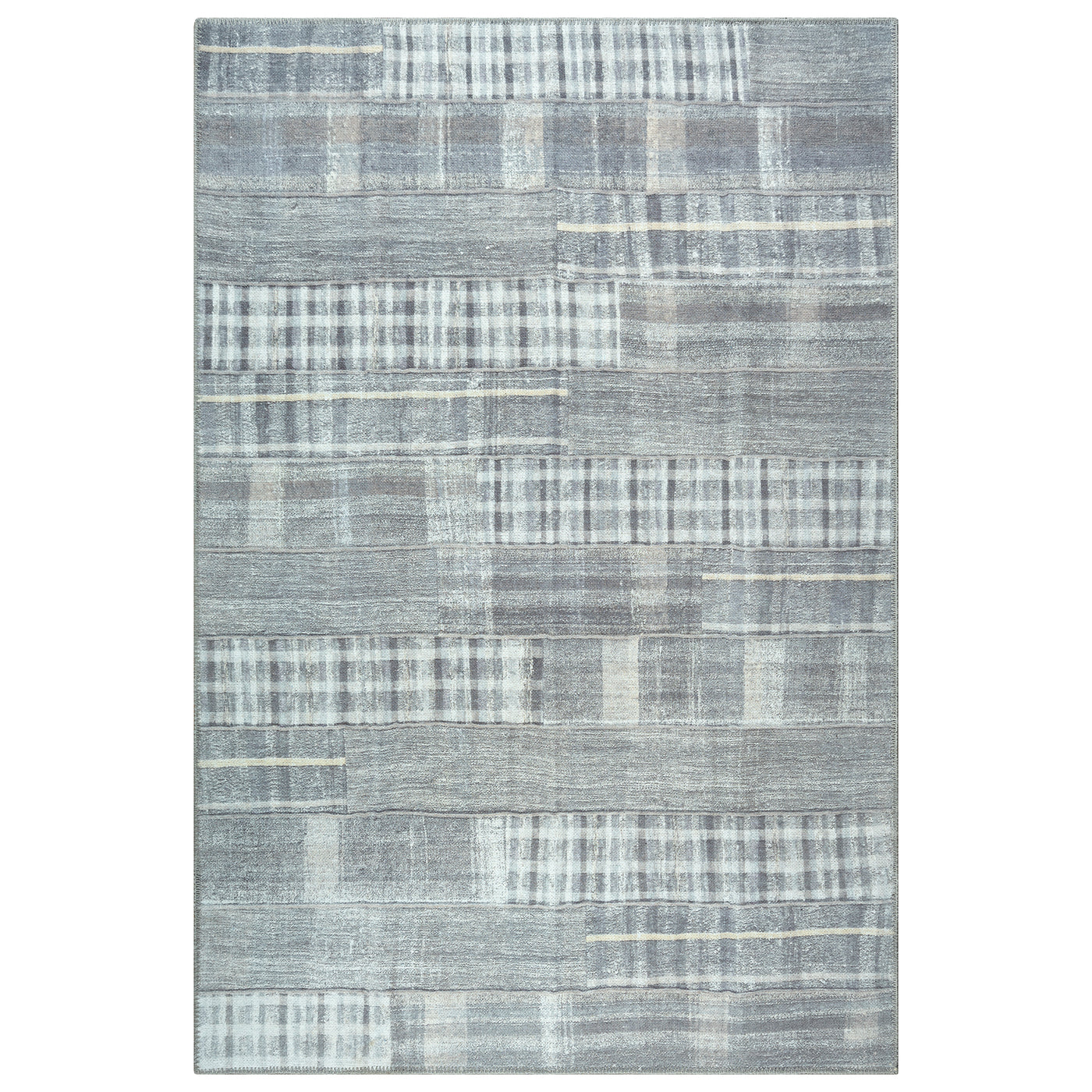 Ionia IO-54 Striped Grey Rug