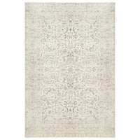 Ionia IO-39 Traditional Bordered Cream Washable Rug | Non-Slip